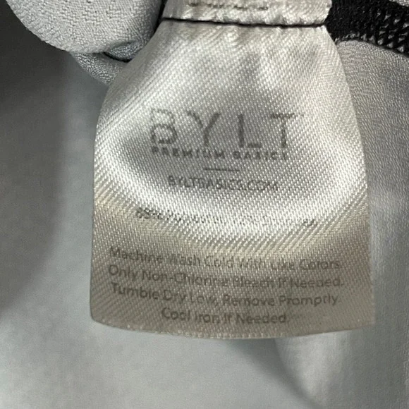 BYLT Premium Basics Drop Cut S/S Performance Mens L‎ Black Speckled T-Shirt - Picture 5 of 8